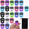 Nizirioo Mini contatore digitale a LED, 20 pezzi, contatore manuale meccanico Mini Finger Counter contatore di serie ad anello con display LCD per golf, contatore di serie Sport (colore casuale)