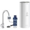 Grohe Red Mono 30 080 001 Miscelatore cucina a colonna e boiler taglia L da 7 Litri per acqua bollente istantanea finitura Cromo - 30080001