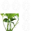 Fnaobai Set di 5 supporti per steli di tartaruga, in bambù, per piante rampicanti, per interni, foglie di Monstera, accessori di supporto per piante per giardini all'aperto, mantiene le piante