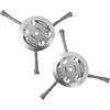DMHYZTE 2 Pezzi Spazzola per Erbacce, Ricambio per Decespugliatore in Filo di Acciaio, Foro da 5 mm, Ricambi per Tosaerba, Decespugliatore per Diserbo- 3 Teste