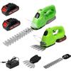 Eirolace Tagliasiepi a Batteria, 2 in 1 Taglia Siepe Giardino a Batteria con 2 Lame, Tagliasiepi Elettrico 21 V con Batteria 2*2,0 Ah, Testa Orientabile a 90° 130 mm e 220 mm per Taglio Giardino, Potatura, V