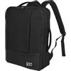 CabinFly Bellanca 40x30x15 Bagaglio A Mano Zaino da Viaggio KLM Air France Finnair SAS TAP British Airways Iberia Pegasus Smartwings 40x30x15cm… (Nero-Espandibile)