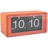 Karlsson Orologio da parete retrò Boxed Flip - arancione brillante - 20 x 10 x 10 cm - Rettangolo - termoplastico - Orologio da parete moderno - Orologio da parete
