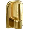 Générique 4 ganci adesivi color oro/ottone dorato per aste per tende estensibili, ogni gancio supporta + 500 g, fissaggio senza foratura, per finestre in PVC, legno e alluminio