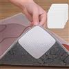heavenlife Antiscivolo Pinze Lavabili per Tappeti, Adesivi per Tappeti Quadrati, Tappeto Gripper Riutilizzabili per Legno Laminato Piastrella Marmo Pavimenti (10x10cm, 4)