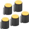 QUARKZMAN 5PCS Manopole per Potenziometro in Bakelite 13x15.5mm Nero Giallo