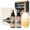 Shaevle Kit per la Pulizia e la Lucidatura del Pianoforte - Accessori per la Manutenzione di Pianoforti a Coda, Verticali e Digitali - Ripristina la Lucentezza a Specchio e Protegge la Finitura