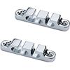 Guyker 2Pcs 3-String Retainer/String Guide for Electric Bass Head Retainer String Tree String Buckle Guide Groove Bass String SR5, Chrome