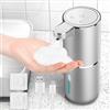 HAPPHOOH Dispenser Sapone Bagno a muro,Dispenser Sapone Automatico Con Sensore Infrarossi,Impermeabile IPX5,380ML Dispenser Schiuma per Cucina, Bagno, Hotel