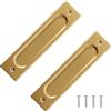 Cyberwork 2 maniglie scorrevoli per porte scorrevoli, stile minimalista, maniglie scorrevoli, aperture laterali, in lega di alluminio, per porte scorrevoli, armadi, cassetti, 149 mm (Stile 2)