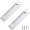 Cyberwork 2 maniglie scorrevoli per porte scorrevoli, stile minimalista, maniglie scorrevoli, aperture laterali, in lega di alluminio, per porte scorrevoli, armadi, cassetti, 149 mm