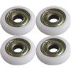 BQLZR 8 x 30 x 8.5 mm bianco plastica cuscinetto a sfera in acciaio cuscinetto a Guidacinghia Ro