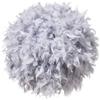 Waneway 40cm Paralume Piume Leggero, Paralume per Lampada da Tavolo o da Terra, Camera, Soggiorno, Matrimonio o Festa, ID 30cm, OD 40cm, Grigio