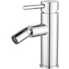 VALAZ Rubinetto Bidet Cromato | Miscelatore Lavabo Bagno Acqua Fredda e Calda, Risparmio Acqua | Installazione Facile e Veloce | Ottone, Inossidabile, Elegante, Rotondo, Serie Palancia