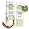 NATURE COSMÉTIQUE MANUFAKTUR Nature Cosmétique® Basic - Balsamo labbra naturale biologico al cocco (dolce, nocciolo), cura e rigenerazione intensiva per pelli normali, secche e screpolate, senza plastica, bustina push-up in carta