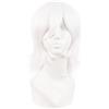 MapofBeauty 14 Pollic/35 cm Corto Cosplay Costume Anime Parrucche Wolf Tail Sintetico Capelli Party Parrucche (Bianco)