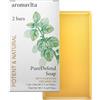 AROMAVITA Saponette all'Olio di Origano Naturale - Sapone Solido Curativo e Detergente a Base di Piante per Viso, Corpo, Mani e Piedi - Antibatterico e Ideale per Acne, Eczema, Micosi e Odori - Confezione da 2
