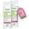 alkmene Il mio olio di tea tree shampoo antiforfora, 2 x 200 ml, meno forforfora in 2 settimane, shampoo contro forfora e prurito del cuoio capelluto, shampoo anti-forforfora per capelli, con olio