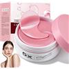Haoutdory Patch Occhi Niacinamide 80 PCS,Gel Idratante Anti-Occhiaie e Anti-Borse,Collagene & Acido Laluronico,Maschere Contorno Occhi per Pelle Più Liscia,Elastico e Luminoso