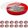 JYC CREATIVE Spille da Cucire Professionali, 3000 Unità in Acciaio Inox, Sottili per Sarto, Cucito e Artigianato (Pack1-3000 pz)