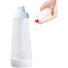 ABDA Dispenser per pastella, frittelle, impastatrici, ideale per cuocere, cupcake, muffin, crepe da cucina (bianco)