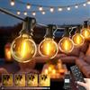 btfarm Catena Luminosa Esterno 20M con Telecomando, G40 LED Lampadine Luci da Esterne Giardino Impermeabile, Dimmerabile 3 Modalità Catene Luminose Lucine da Esterna Decor per Gazebo Terrazza