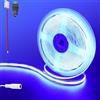 Clearhill Striscia LED COB 12V 2M/6,56FT, Blu, 960LED, DC5521, 8mm, IP20, decorazione interna DIY casa (senza alimentatore)