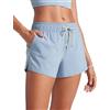 CRZ YOGA Donna 3" Vita Media Nuoto Pantaloncini Spacchetti Laterali Costume da Bagno Asciugatura Rapida con Fodera Tasche True Navy 40