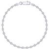 PLANETYS - Bracciale Argento Sterling 925 Rodiato Modello Grana di caffè Larghezza: 3.2 mm