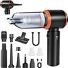 FIVAVA Aspirabriciole Senza Fili, 25000Pa Aspirapolvere Auto Portatile 4 in 1 Aspirapolvere Auto Potente,3 Velocità Mini Aspirapolvere Motore Brushlessper Auto, Casa, Ufficio, Peli Cane
