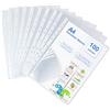 Lrocotanc 100 Pezzi Buste Trasparenti A4 Buste Portadocumenti Trasparenti Buste in plastica PP ideali per archiviare e proteggere documenti,fogli e carte(30.5 * 23.5cm)