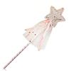 LAMXD Bacchetta da principessa, bacchetta da fata con angelo, bacchetta glitterata a forma di stella, per costume da fata, per compleanni, matrimoni, feste, cosplay, giochi di ruolo, giocattoli (rosa)