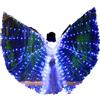 Jokapy Ala di Danza del Ventre, Ali Luminose per Bambini, Chiusura in, con aste telescopiche, 2 modalità, Controllo della Luce, LED, Ali di Farfalla, per Carnevale, palcoscenico, Natale, Feste di