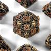 willmove Cthulhu, set di 7 dadi in metallo cavi, adatti per Dungeons e Dragon RPG D&D Explorers Savage World e giochi da tavolo, dadi poliedrici D20 D12 D10 D8 D6 D4 D100