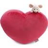 NICI Cuscino 35x30 cm con Peluche Love Topolina Mira 12 cm - Morbido e Decorativo per Cameretta e Casa, Idea Regalo | 63365
