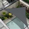 Cool Area Vela ombreggiante Triangolare 3.5x3.5x4.9m Impermeabile Tenda a Vela Protezione 95% Raggi UV Parasole per Giardino Esterno Terrazza-Antracita