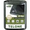 COVALL Telo Telone 4x6m telo impermeabile esterno，140g/㎡ telone Resistente Anti-UV Anti-Rottura Telo Fondale con Occhielli Rinforzati,Copertura Multiuso per Campeggio Piscina Tetto Auto Mobili Patio