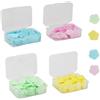 Hontaog 4 Scatole di Fogli di Sapone da Viaggio, Carta Sapone Usa e Getta, Mini Fogli di Sapone Portatili, Fogli Carta Sapone, per Viaggi all'Aperto, Campeggio, Attività All'aperto, 100 Fogli per Scatola