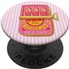 Retro sardines pattern cute summer beach Sardine Oceano Spiaggia Estate Sardine Preppy Retro Vacanza PopSockets PopGrip Adesivo