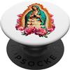 Reina de México Nuestra Señora de Guadal Virgencita La Guadalupana Virgen Morena Patrona de México PopSockets PopGrip Adesivo
