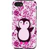 For Mum Inspirations Custodia per iPhone SE (2020) / 7/8 Fun Chinoiserie Uccello Floreale Puffin Rosa Supercute Pinguino