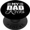Regali da uomo divertenti per papà papà Maglietta per la festa del papà, regalo per la festa del PopSockets PopGrip Adesivo