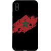 North African Heritage & Patriot Apparel Custodia per iPhone XS Max Bandiera del Marocco Distressed Grunge Grafica