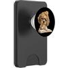 Bookworm Teacher Theme Library Reader Gr Cucciolo Libro Aperto Lettura Dog Lover Graphic Portrait Oversize PopSockets PopWallet per MagSafe