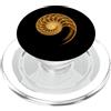 Quantum Astrophysics Fibonacci Spirale Nautilus Shell Matematica Geometria Pattern PopSockets PopGrip per MagSafe