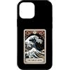 The Great Wave Off Kanagawa Tarot Design Custodia per iPhone 12 mini Tarocchi giapponesi retrò La grande onda fuori Kanagawa di notte