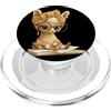 Smart Glasses Bow Headwrap Teacher Lover Carino bambino lama lettura libro amante alpaca animale grafica PopSockets PopGrip per MagSafe