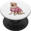 Labrador Retriever Puppy Lover PS Carino Labrador Retriever Cane Mamma Zampa amante PopSockets PopGrip Adesivo
