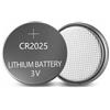 Brightium Batteria a bottone al litio CR-2025, 3 V, ad alta durata, ideale per dispositivi elettronici come orologi, telecomandi e calcolatrici.