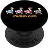 InGENIUS Camicie e regali con versi bibl Fede cristiana Sicuramente Bontà Misericordia Salmo 23 6 Oca PopSockets PopGrip Adesivo